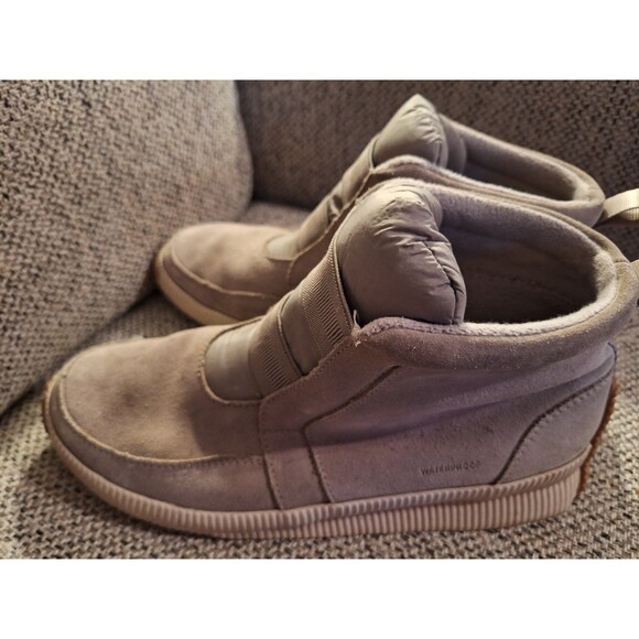 Sorel Women's Out 'N About Plus Mid Boot Waterproof‎ Leather Rain Size 9.5 Gray - Picture 4 of 6